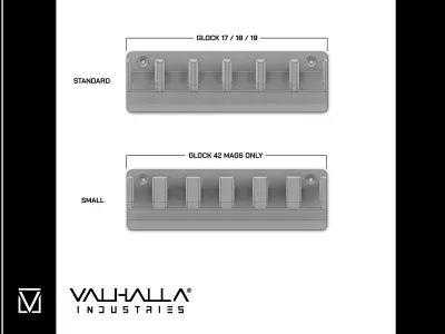 Glock Mag Rack System Free 3D print model