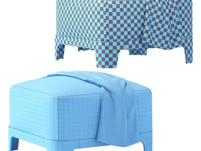 Keaton Pouf 3D model