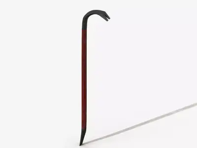 Classic Crowbar Low-poly 3D model