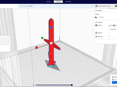 Tomahawk Missile 3D print model