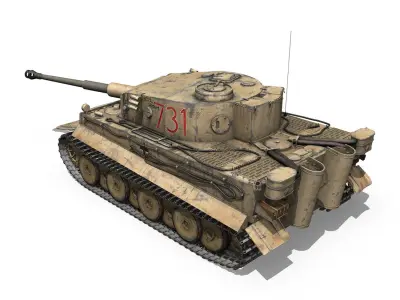 Panzer VI - Tiger - 731 - Early Production 3D model