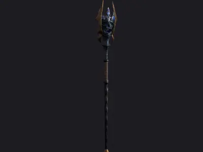 Staff 05 V2 Low-poly 3D model