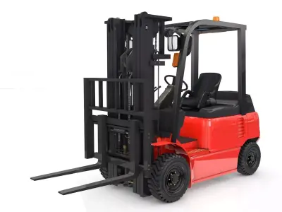 Forklift Animated 3D model