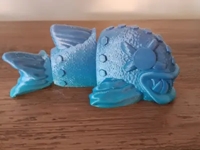 Steam Punk Piranha - flexi fidget toy 3D print model