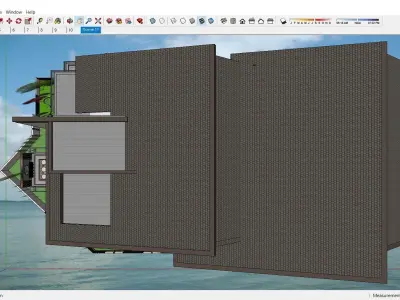 Sketchup Residential Complex 153 3D model