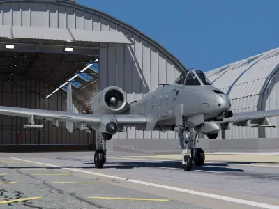 Fairchild Republic A-10 Thunderbolt II 3D model