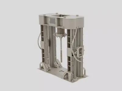 Industrial Hydraulic Press Frame for 3D print 3D model