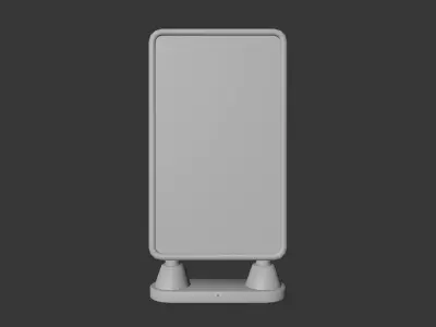Low Poly Digital Billboard 3D model buy