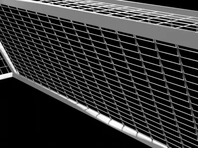 Football Goal Net - Realistic 3D Model Free low-poly 3D model