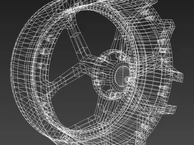 Car rim 10 3D model