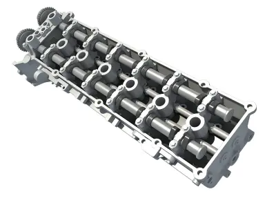 Engine Cylinder Head 3D model Polygon mesh