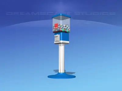 Commercial Gumball Machine 3D model