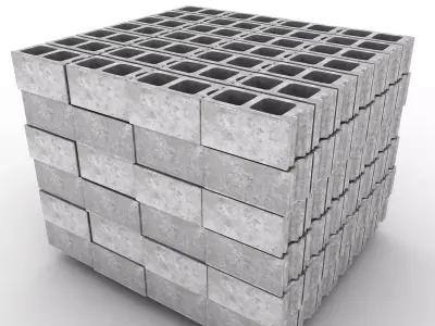 Cinder Blocks 3D model