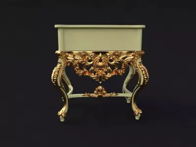 bedside table 3D model