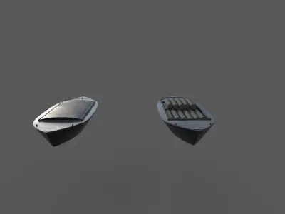 Boat 3D Model  Low-poly 3D model