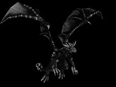 DRAGON Low-poly 3D model purchase