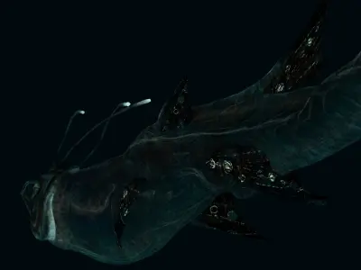 Fantastical Fish Low-poly 3D model