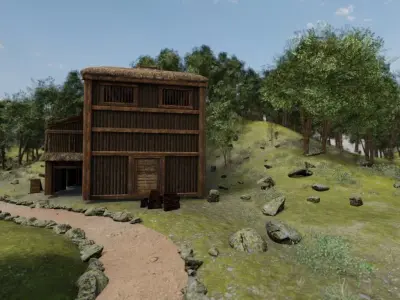 Mountain Village 3D model by kshitiz1542