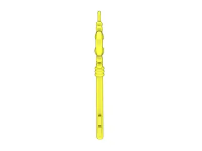 Vintage Ornamental Key Pendant 3D Jewelry Model 6168 3D print model