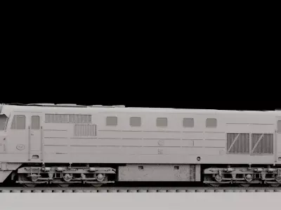 AA22T-DB Egyptian Diesel Locomotive Low-poly 3D model