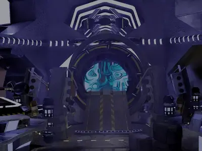 Sci Fi time travel portal Free 3D model