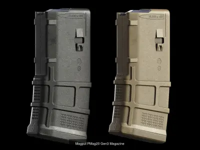Magpul 556x45 Magazines 3D Model Pack