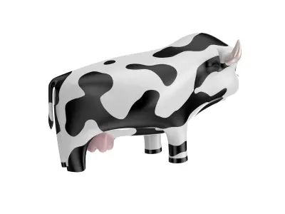 Cow toy Free low-poly 3D model