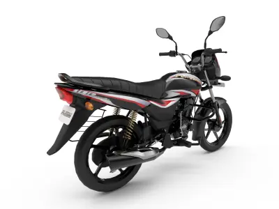 Bajaj Platina 100 Low-poly 3D model