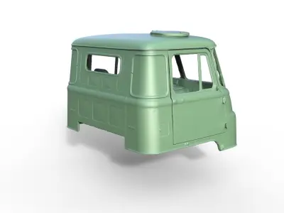 Truck Robur LO GDR NVA 4x4 Cab 3D print model