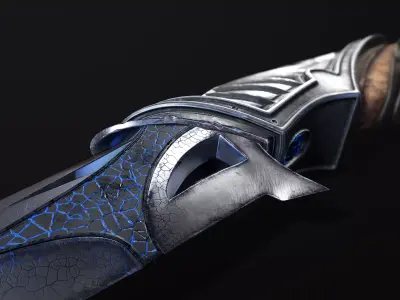 Fantasy Knife Low-poly 3D model purchase