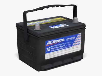 ACDelco Car Battery Low-poly 3D model