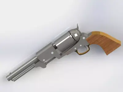 colt dragoon 1848  Free 3D model