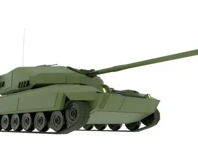 MK-77 Mayan - Main Battle Tank  Concept BMT Low-poly 3D model