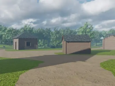 Forest Village 3D model get