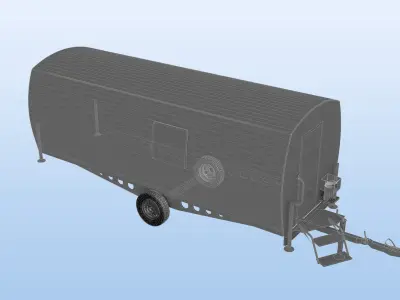 Norrlandsvagnen - Lumber Low-poly 3D model
