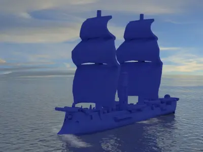 CSS Stonewall 1864 3D print model