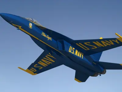 F18 Super Hornet Blue Angels 3D model