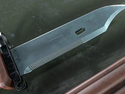 Bayonet AK-74 Low-poly 3D model