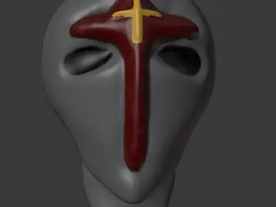 Crusader Head Crusader Helmet 3D model