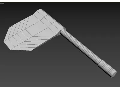 Sci Fi Axe Low-poly 3D model