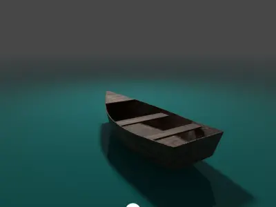 Old Rowboat Free 3D model