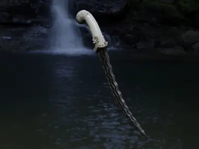 keris lowpoly ready to use for game Low-poly 3D model