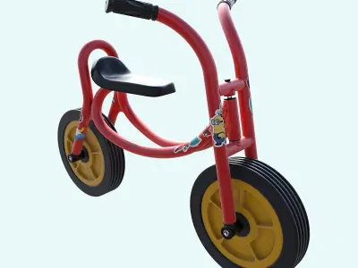 Weplay Walking Bike Children Kid bicycle 3D model