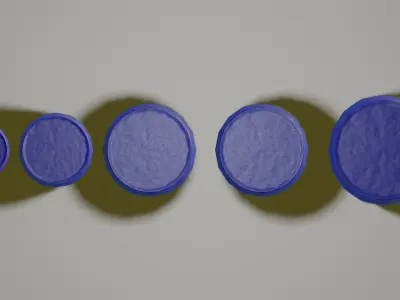 Plastic Tight Head Drum 01 Collection Low-poly 3D model