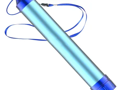 SDS Water Filter Straw 3D model