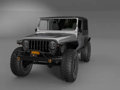 Jeep Wrangler TJ Unlimited 3D model