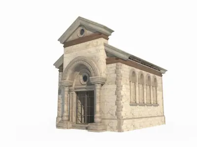Modern Architecture Cemetery 3D model