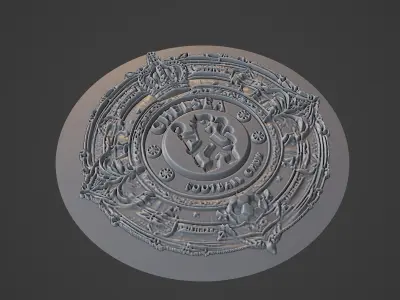 chelsea Football Medallion 3D print model