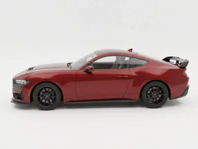High Performance Red Sport Coupe 3D model