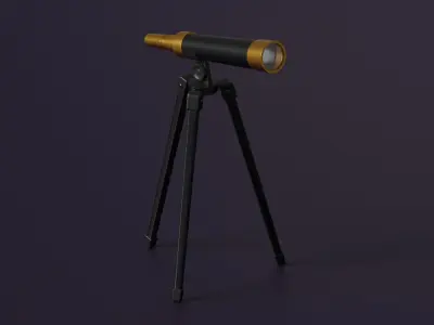 Spyglass 3D Model Low-poly 3D model